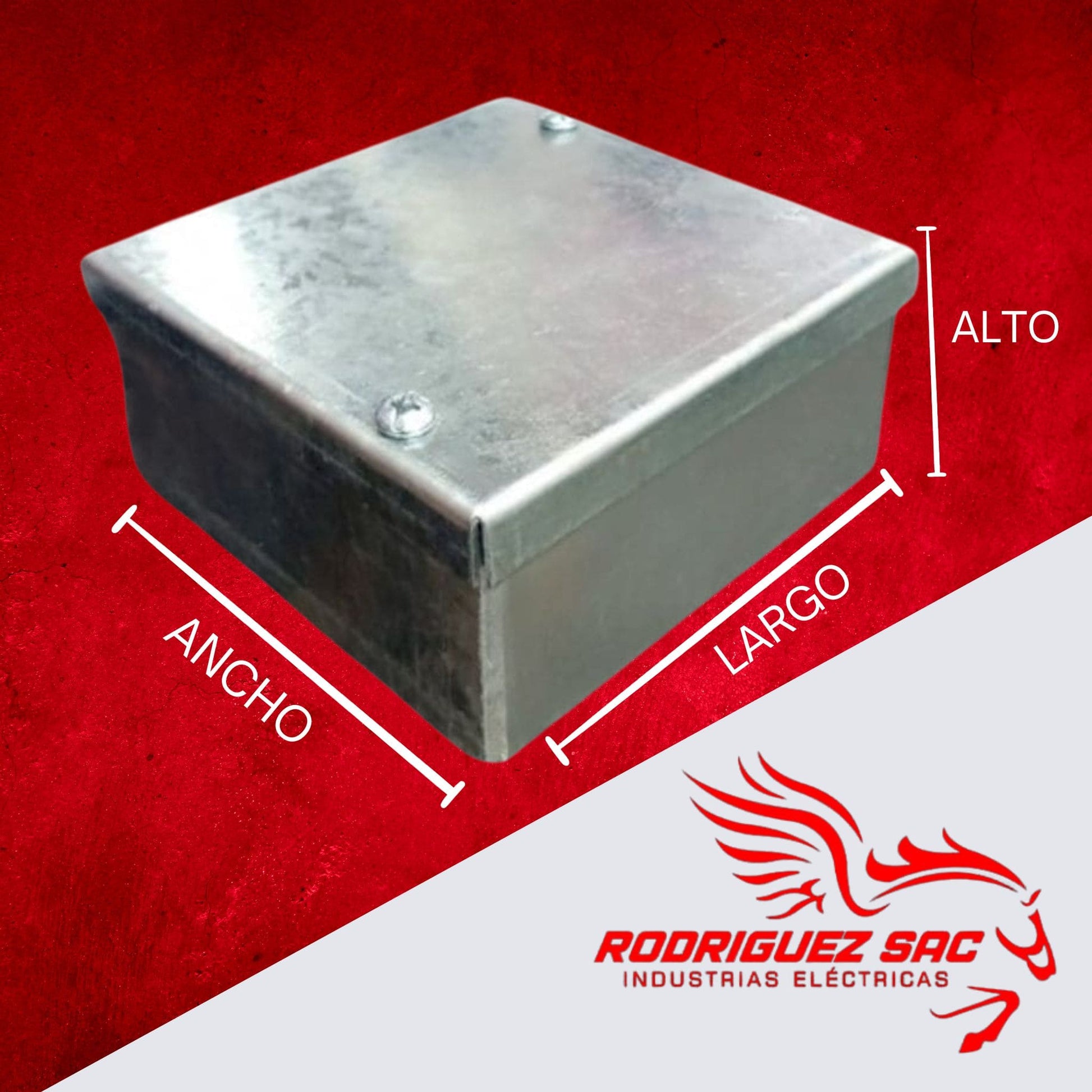 CAJA DE PASE HERMÉTICA 200X200X100 - INDUSTRIAS ELÉCTRICAS RODRIGUEZ SAC